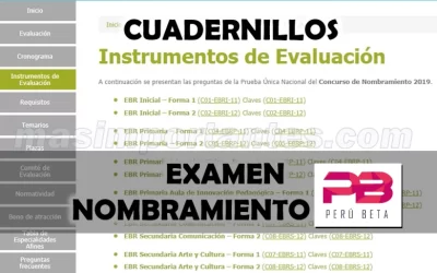 Examen de Nombramiento Resultados