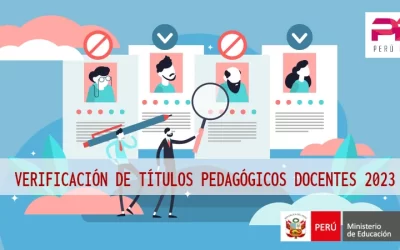 VERIFICACIÓN DE TÍTULOS PEDAGÓGICOS DOCENTES