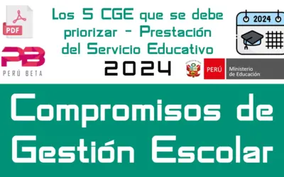 Compromisos Gestión Escolar MINEDU